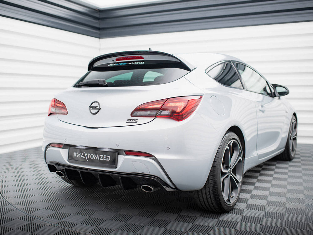 Rear Valance compatible with Opel Astra GTC OPC Line J (Version with single exhausts on both sides)