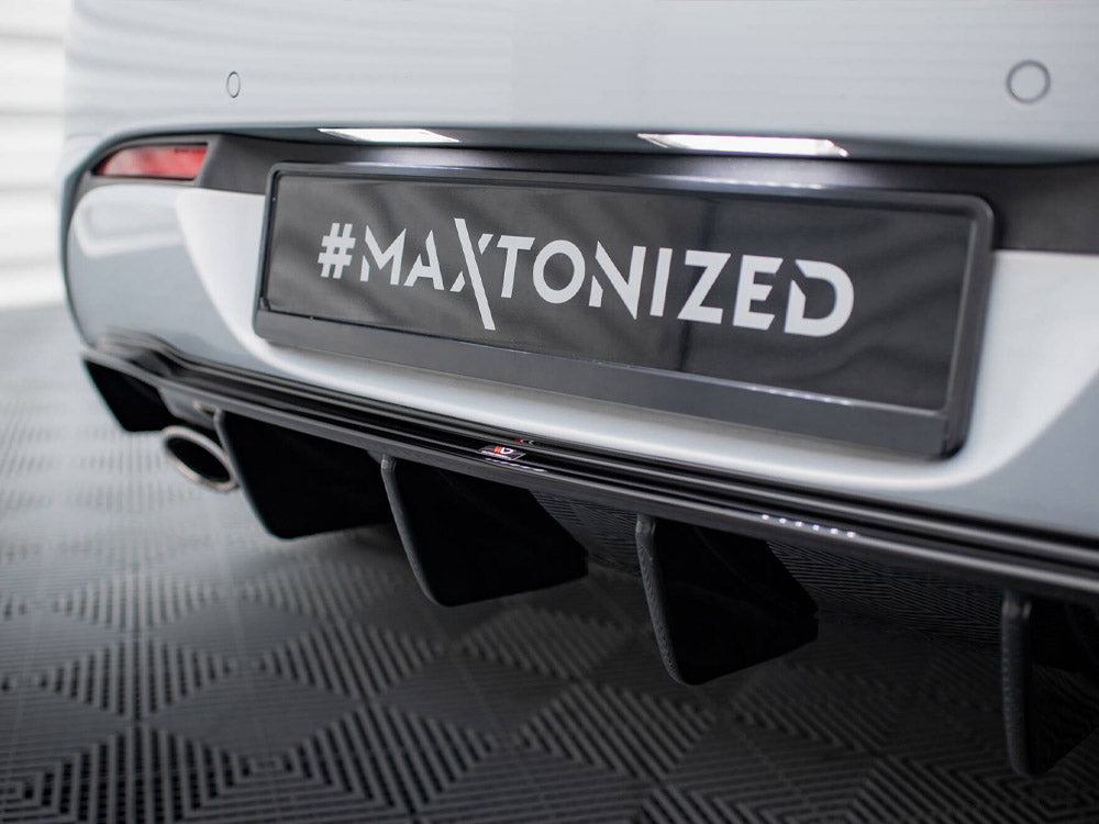 Rear Valance compatible with Opel Astra GTC OPC Line J (Version with single exhausts on both sides)