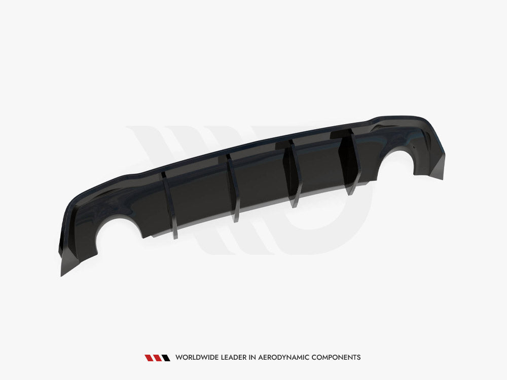 Rear Valance compatible with Opel Astra GTC OPC Line J (Version with single exhausts on both sides)