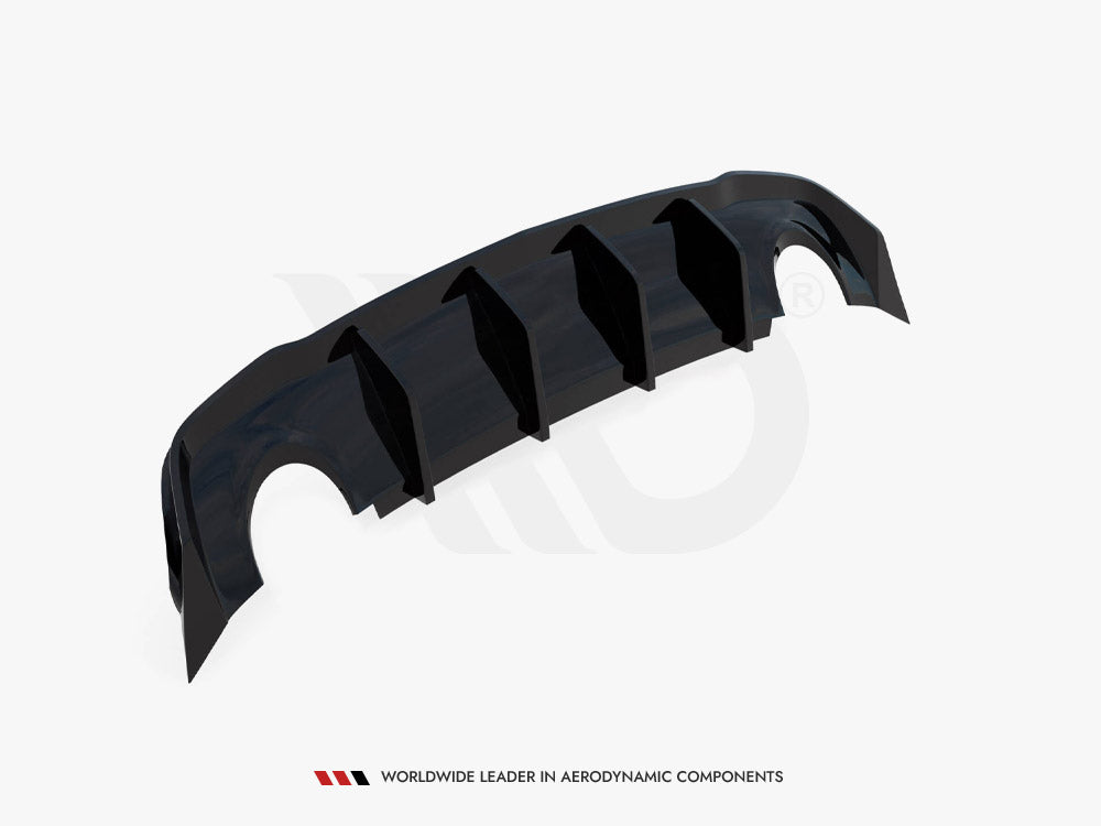 Rear Valance compatible with Opel Astra GTC OPC Line J (Version with single exhausts on both sides)