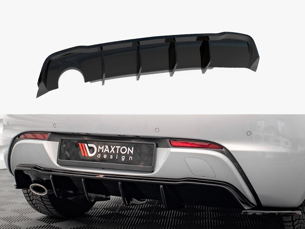 Rear Valance compatible with Opel Astra GTC OPC Line J (Version with single exhaust on one Side)
