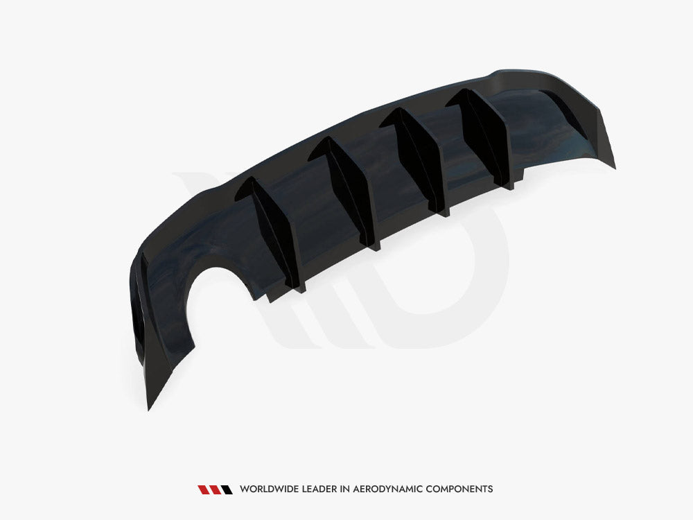 Rear Valance compatible with Opel Astra GTC OPC Line J (Version with single exhaust on one Side)