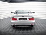 Carbon Spoiler With Internal Brackets Uprights compatible with BMW 3 Coupe E46