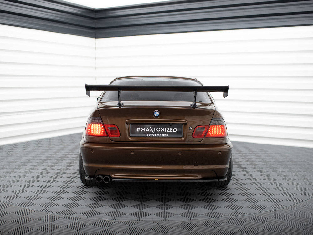 Carbon Spoiler With Internal Brackets Uprights compatible with BMW 3 Coupe E46