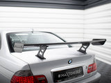 Carbon Spoiler With Internal Brackets Uprights compatible with BMW 3 Coupe E46