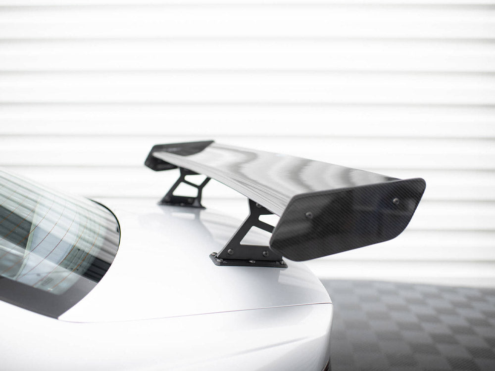 Carbon Spoiler With Internal Brackets Uprights compatible with BMW 3 Coupe E46