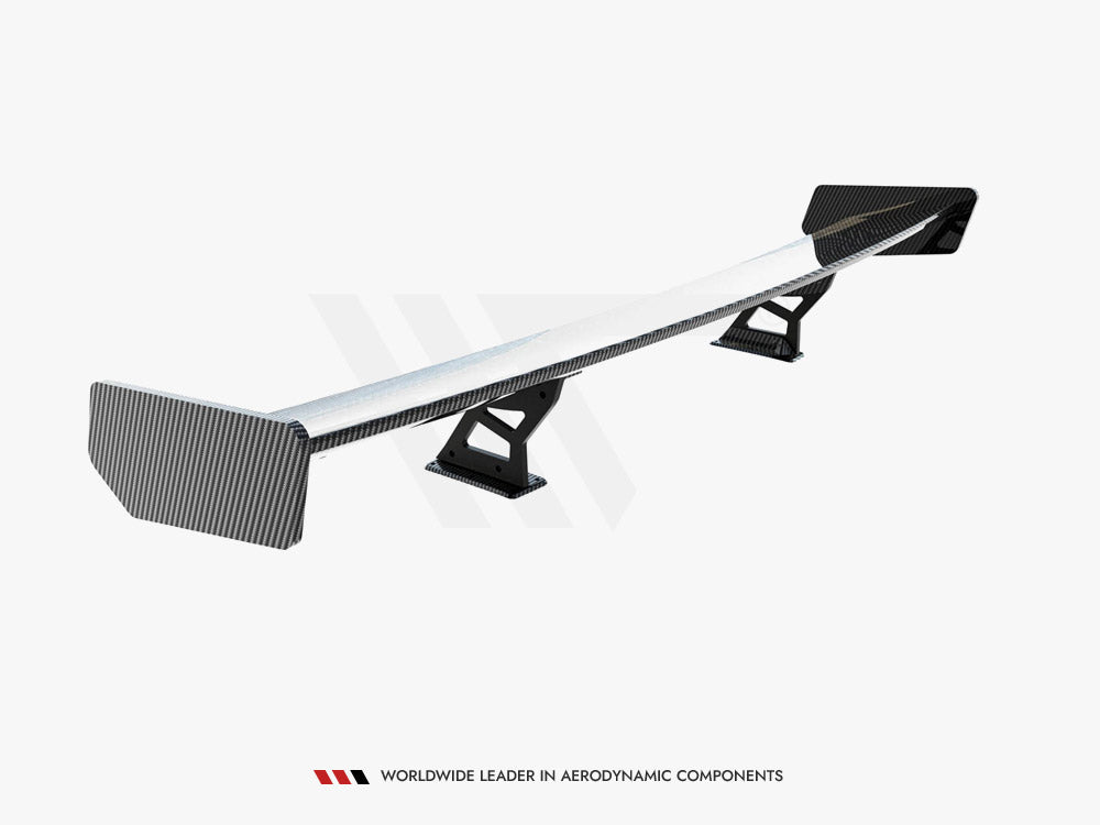 Carbon Spoiler With Internal Brackets Uprights compatible with BMW 3 Coupe E46