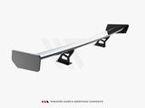 Carbon Spoiler With Internal Brackets Uprights compatible with BMW 3 Coupe E46