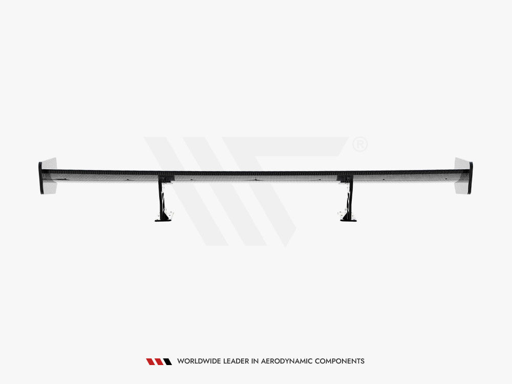 Carbon Spoiler With Internal Brackets Uprights compatible with BMW 3 Coupe E46