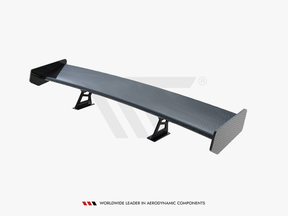 Carbon Spoiler With Internal Brackets Uprights compatible with BMW 3 Coupe E46