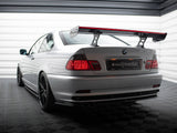 Carbon Spoiler With Internal Brackets Uprights + LED compatible with BMW 3 Coupe E46