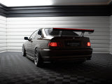 Carbon Spoiler With Internal Brackets Uprights + LED compatible with BMW 3 Coupe E46