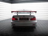 Carbon Spoiler With Internal Brackets Uprights + LED compatible with BMW 3 Coupe E46