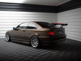 Carbon Spoiler With Internal Brackets Uprights + LED compatible with BMW 3 Coupe E46