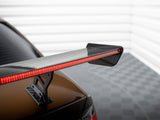 Carbon Spoiler With Internal Brackets Uprights + LED compatible with BMW 3 Coupe E46