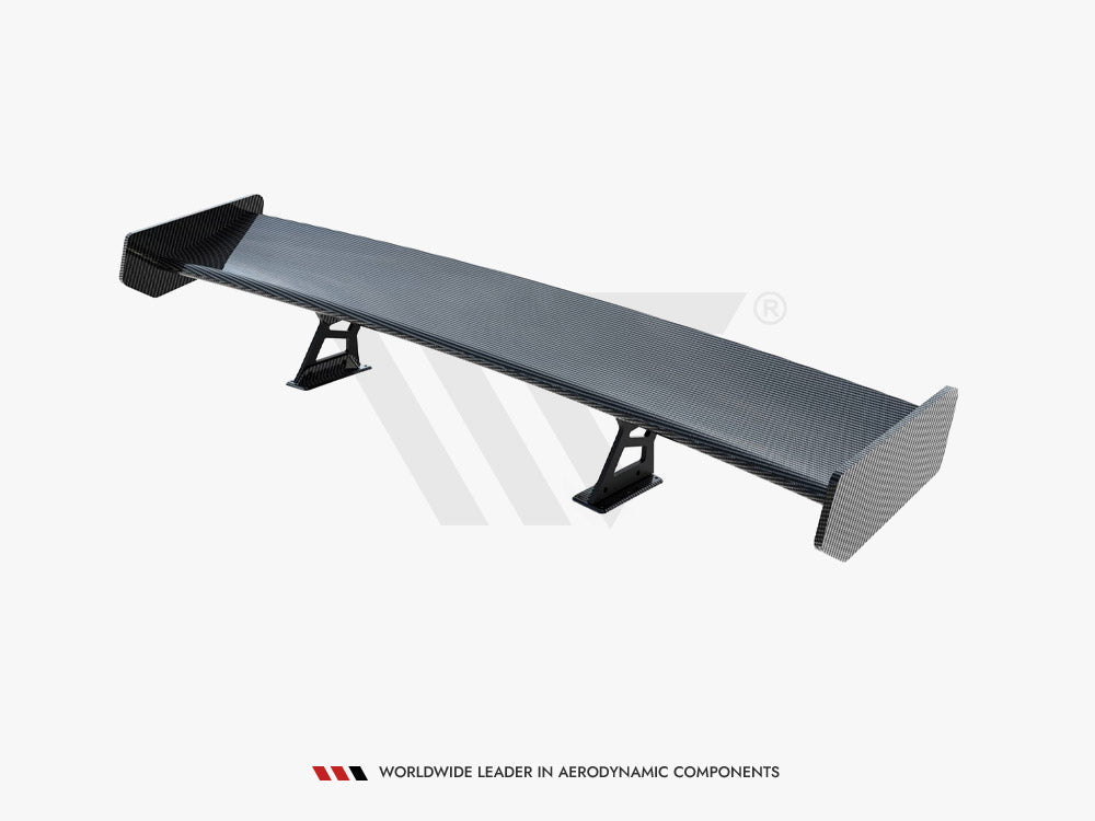 Carbon Spoiler With Internal Brackets Uprights + LED compatible with BMW 3 Coupe E46