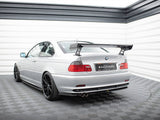 Carbon Spoiler With External Brackets Uprights compatible with BMW 3 Coupe E46