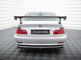 Carbon Spoiler With External Brackets Uprights compatible with BMW 3 Coupe E46