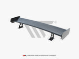 Carbon Spoiler With External Brackets Uprights compatible with BMW 3 Coupe E46