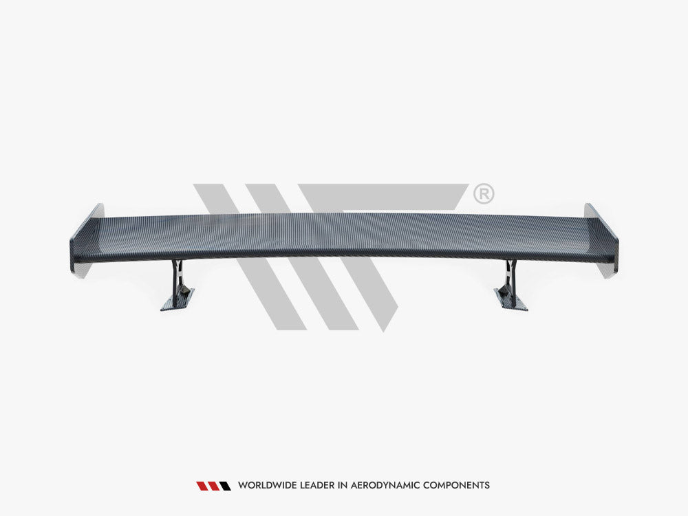 Carbon Spoiler With External Brackets Uprights compatible with BMW 3 Coupe E46