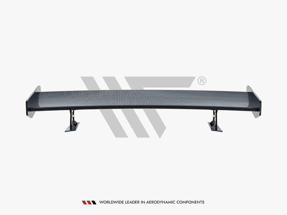 Carbon Spoiler With External Brackets Uprights compatible with BMW 3 Coupe E46