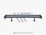 Carbon Spoiler With External Brackets Uprights compatible with BMW 3 Coupe E46