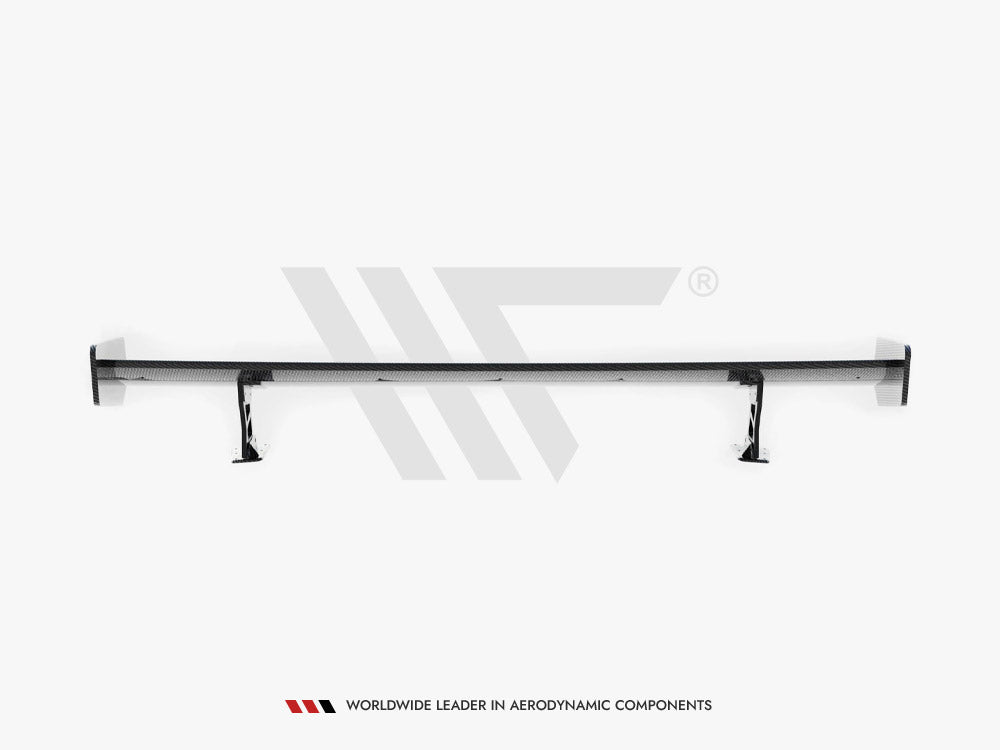 Carbon Spoiler With External Brackets Uprights compatible with BMW 3 Coupe E46