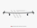 Carbon Spoiler With External Brackets Uprights compatible with BMW 3 Coupe E46
