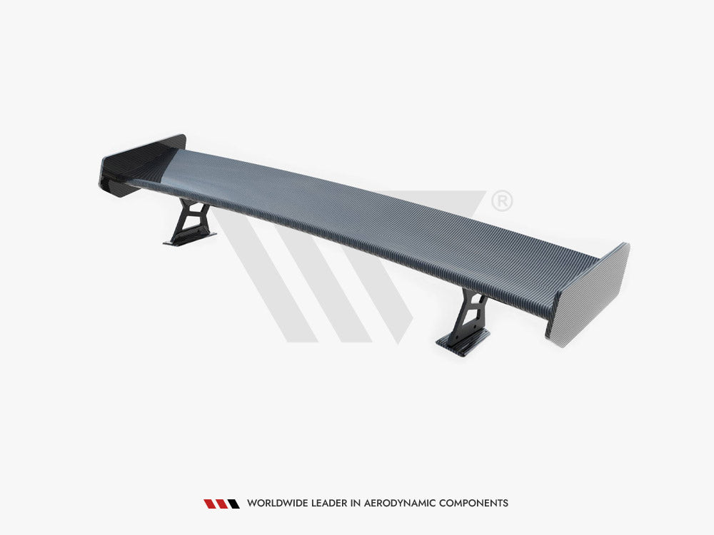 Carbon Spoiler With External Brackets Uprights compatible with BMW 3 Coupe E46