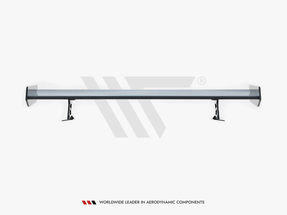 Carbon Spoiler With External Brackets Uprights compatible with BMW 3 Coupe E46