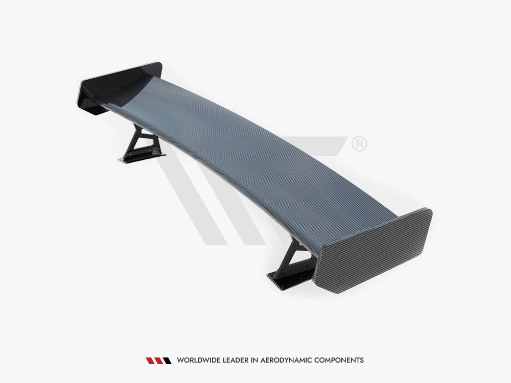 Carbon Spoiler With External Brackets Uprights compatible with BMW 3 Coupe E46