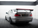 Carbon Spoiler With External Brackets Uprights + LED compatible with BMW 3 Coupe E46