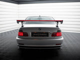 Carbon Spoiler With External Brackets Uprights + LED compatible with BMW 3 Coupe E46