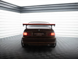 Carbon Spoiler With External Brackets Uprights + LED compatible with BMW 3 Coupe E46