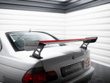 Carbon Spoiler With External Brackets Uprights + LED compatible with BMW 3 Coupe E46