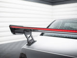 Carbon Spoiler With External Brackets Uprights + LED compatible with BMW 3 Coupe E46
