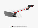 Carbon Spoiler With External Brackets Uprights + LED compatible with BMW 3 Coupe E46