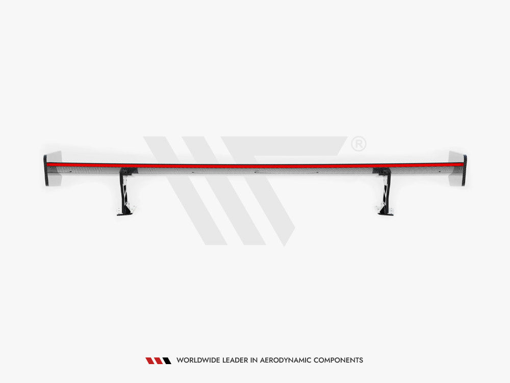 Carbon Spoiler With External Brackets Uprights + LED compatible with BMW 3 Coupe E46