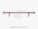 Carbon Spoiler With External Brackets Uprights + LED compatible with BMW 3 Coupe E46