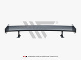 Carbon Spoiler With External Brackets Uprights + LED compatible with BMW 3 Coupe E46