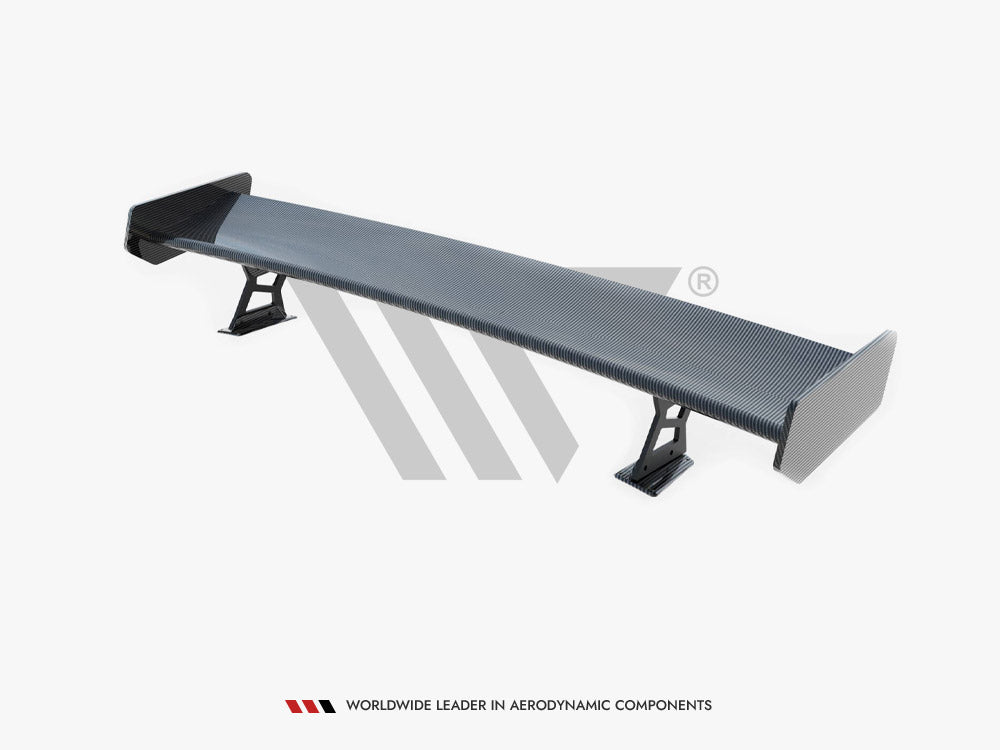 Carbon Spoiler With External Brackets Uprights + LED compatible with BMW 3 Coupe E46