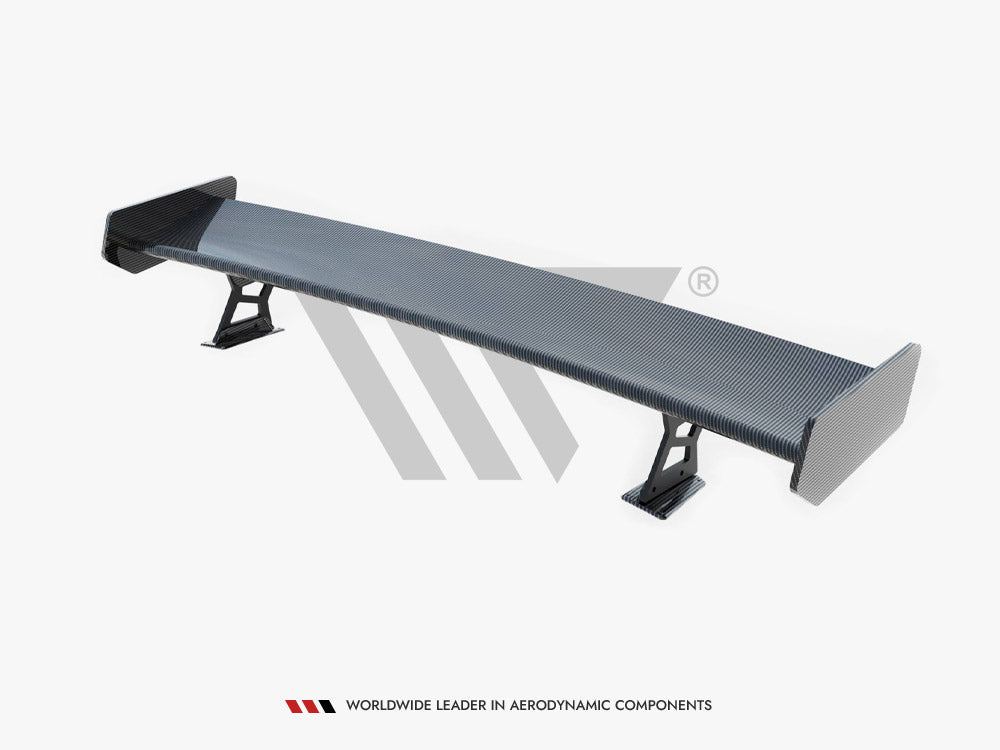 Carbon Spoiler With External Brackets Uprights + LED compatible with BMW 3 Coupe E46