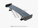 Carbon Spoiler With External Brackets Uprights + LED compatible with BMW 3 Coupe E46