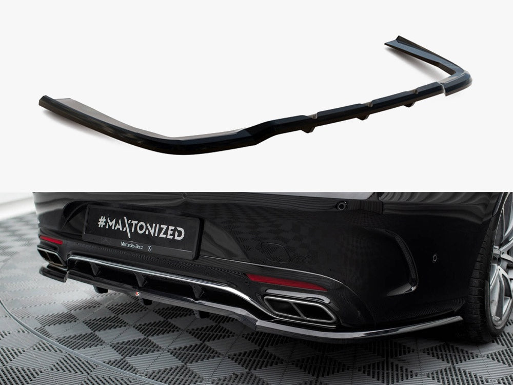 Rear Splitter (Vertical Bars) compatible with Mercedes-Benz S Coupe AMG Line C217 Facelift