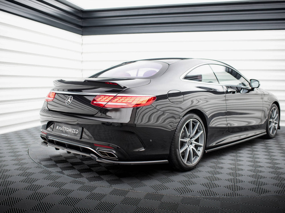 Rear Splitter (Vertical Bars) compatible with Mercedes-Benz S Coupe AMG Line C217 Facelift