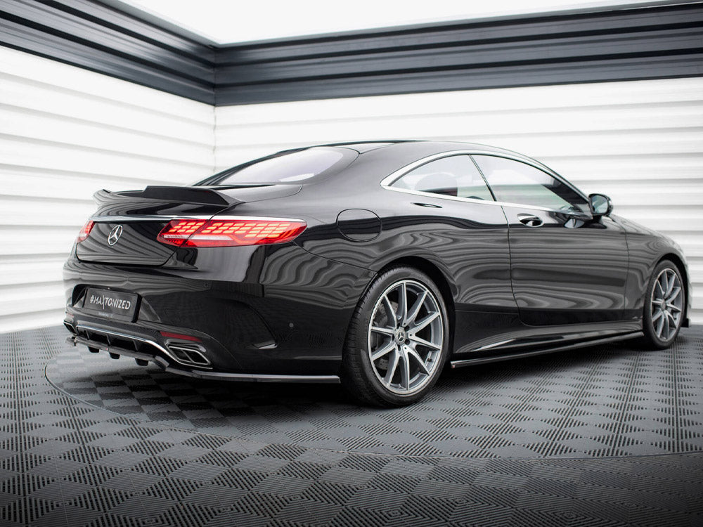 Rear Splitter (Vertical Bars) compatible with Mercedes-Benz S Coupe AMG Line C217 Facelift
