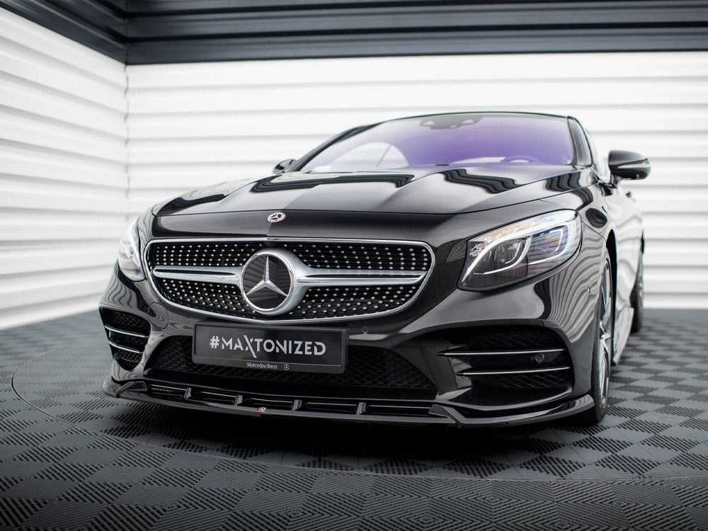 Front Splitter V.2 compatible with Mercedes-Benz S Coupe AMG Line C217 Facelift