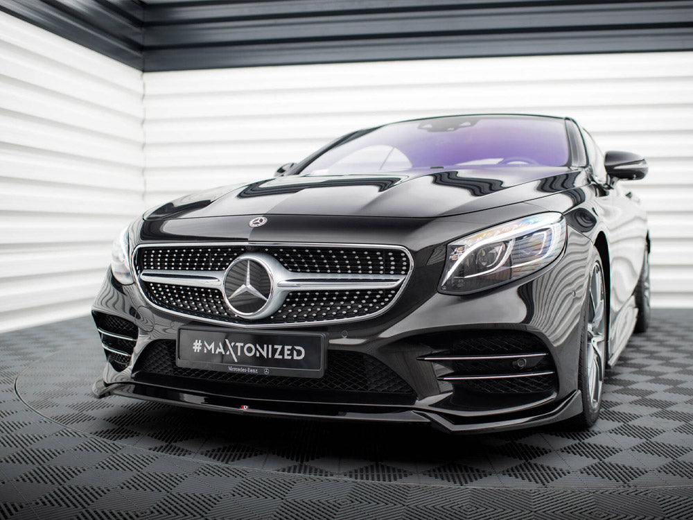 Front Splitter V.1 compatible with Mercedes-Benz S Coupe AMG Line C217 Facelift