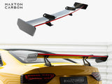 Carbon Spoiler With Upper Swan Mounting + LED compatible with Audi A5 Coupe 8T