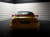 Carbon Spoiler With Upper Swan Mounting + LED compatible with Audi A5 Coupe 8T